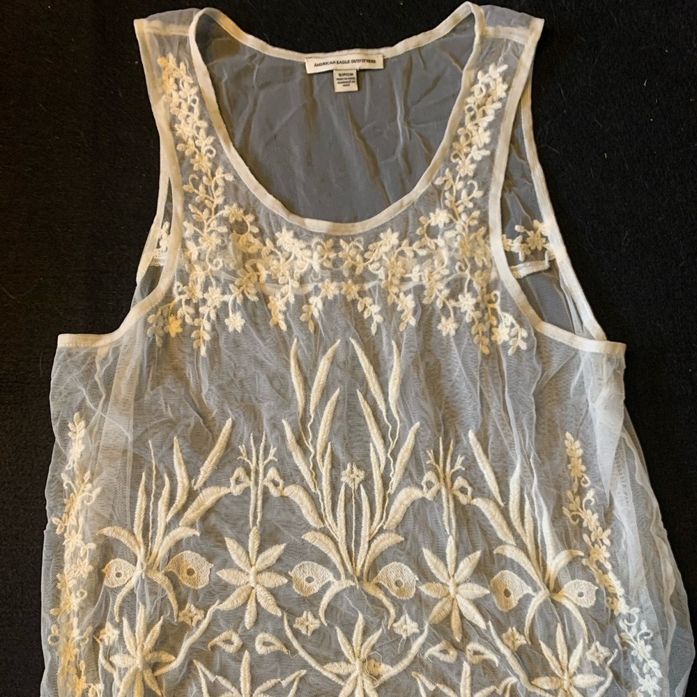 Floral American Eagle Tank Top